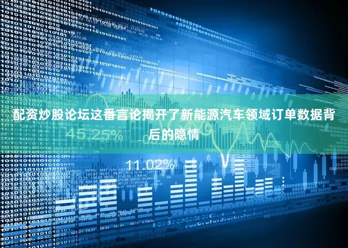 配资炒股论坛这番言论揭开了新能源汽车领域订单数据背后的隐情